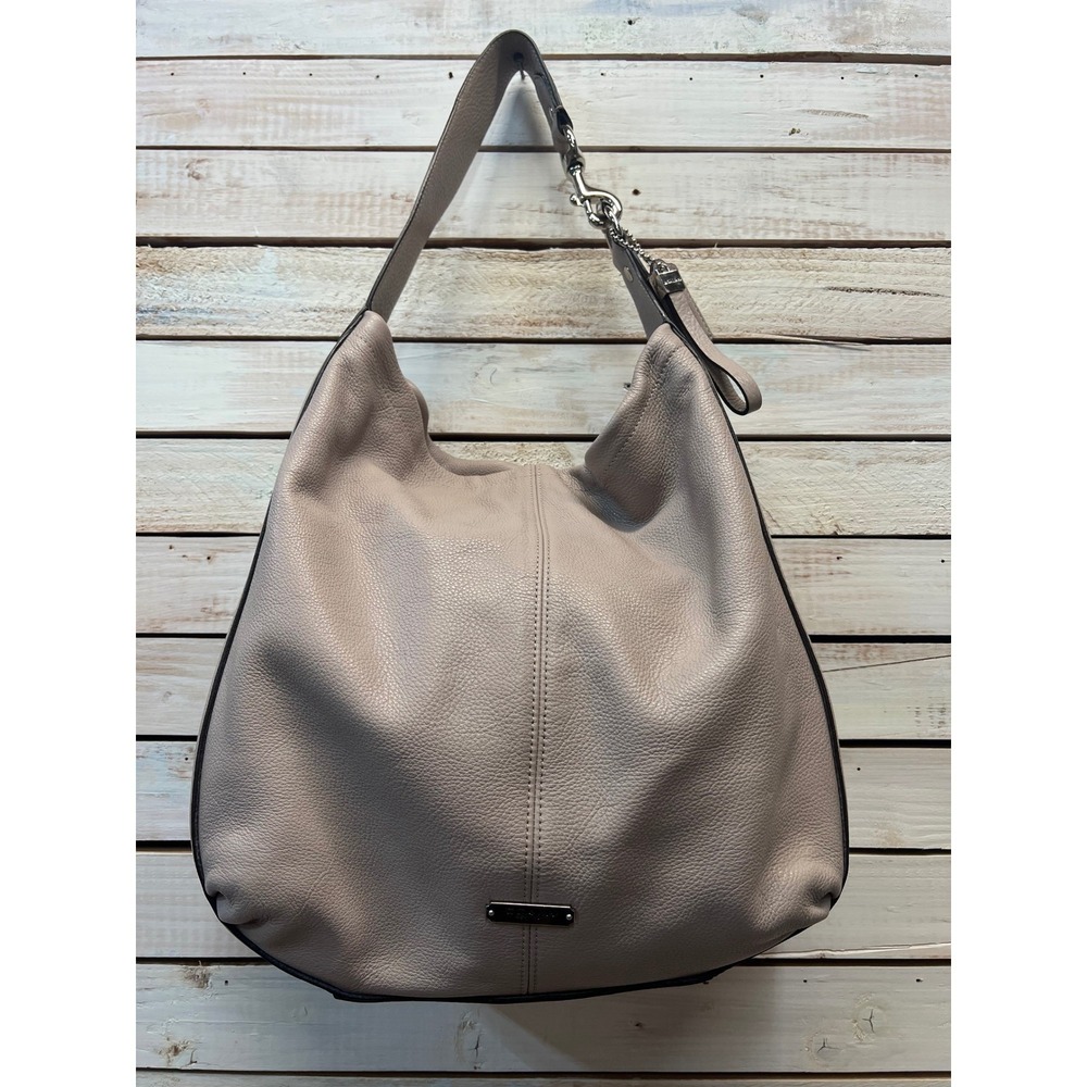 Coach F31287 Pebbled Leather Hobo Bag Lilac Purple Large Shoulder Tote Purse